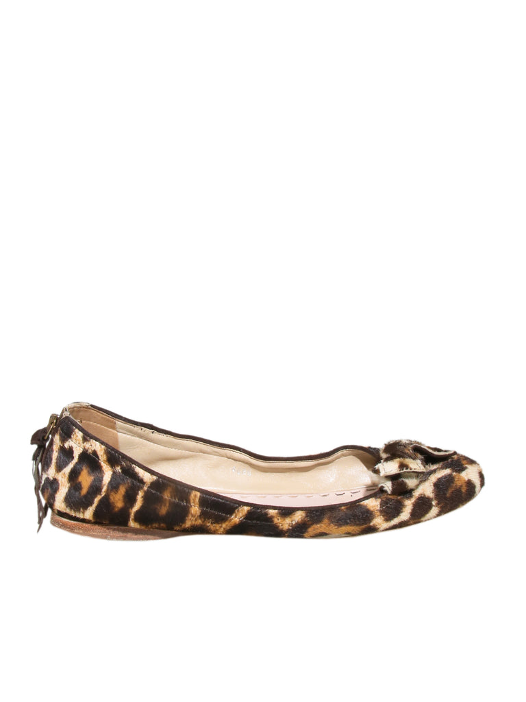 Miu Miu Leopard Ballet Flats