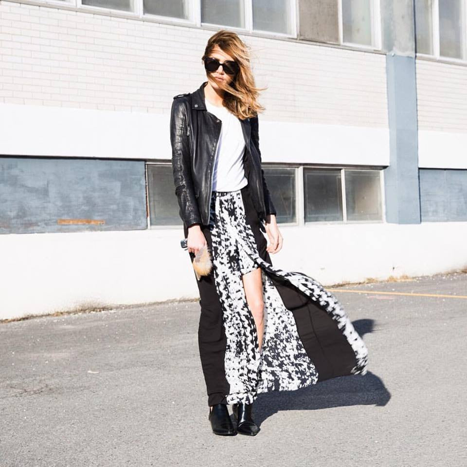 BCBG MaxAzria Jane Printed Maxi Skirt