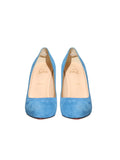 Suede Round Toe Pumps