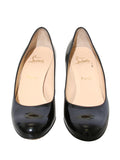 Christian Louboutin Patent Leather Round Toe Pumps