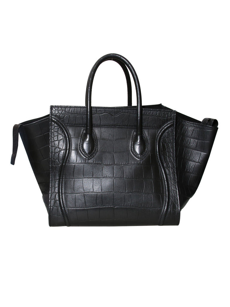 Celine Embossed Phantom Luggage Tote