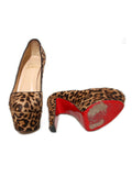 Christian Louboutin Ponyhair Leopard Platform Pumps