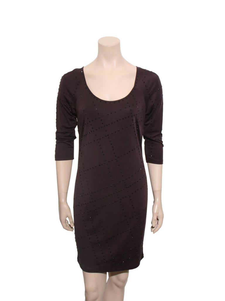 Catherine Malandrino Silk Studded Dress