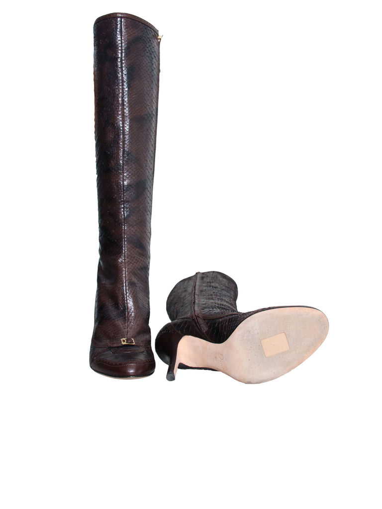 Christian Dior Snakeskin Boots