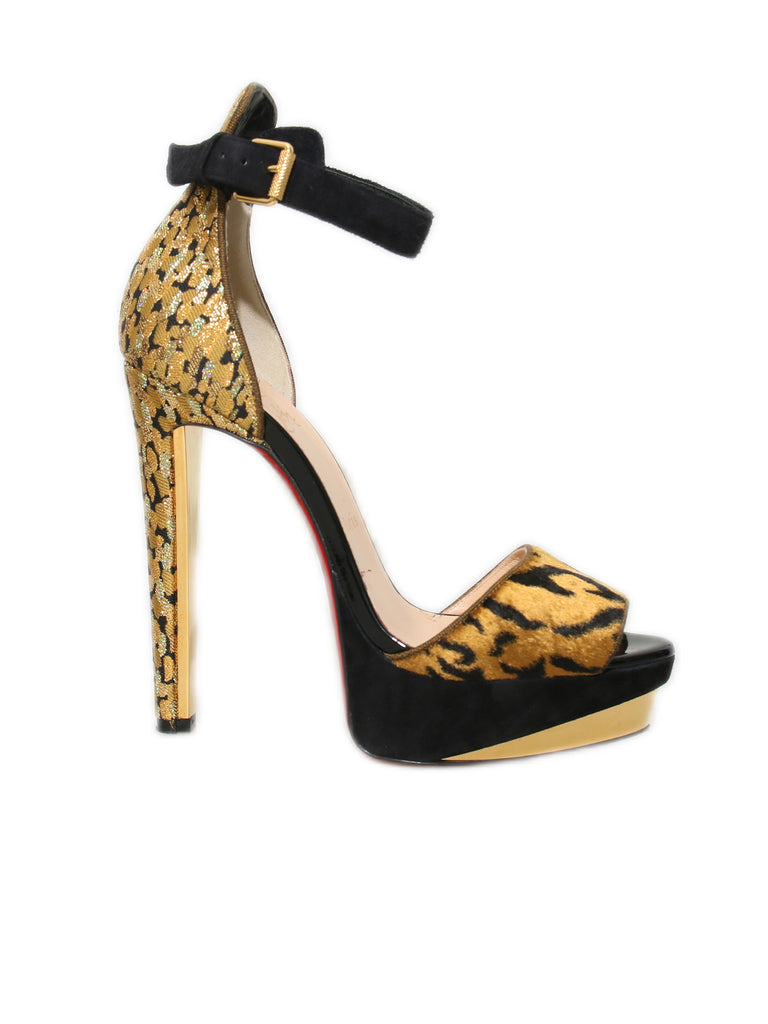 Christian Louboutin Platform Leopard Sandals