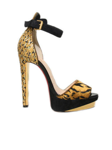 Christian Louboutin Platform Leopard Sandals