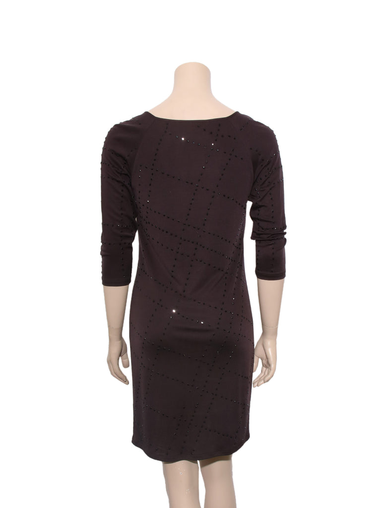 Catherine Malandrino Silk Studded Dress