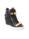 Giuseppe Zanotti Embossed Wedge Sneakers