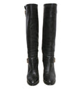 Leather Knee-High Boots