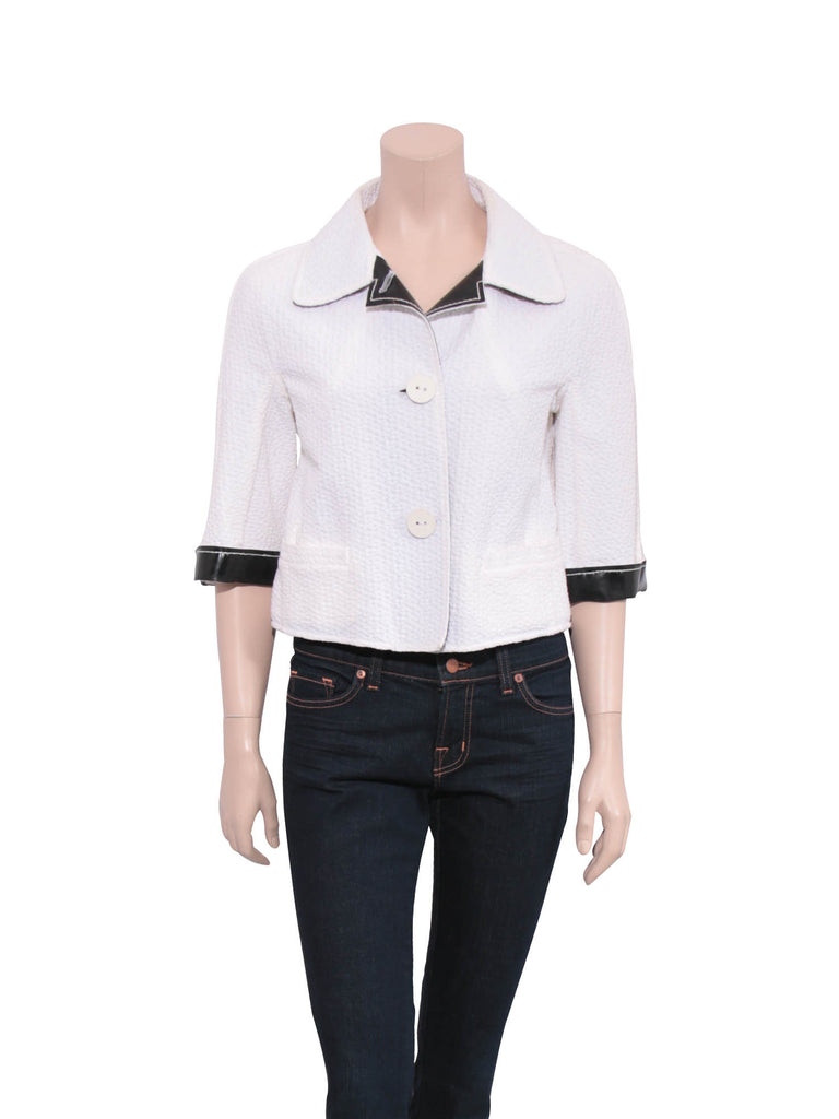 Fendi Patent Detail Jacket