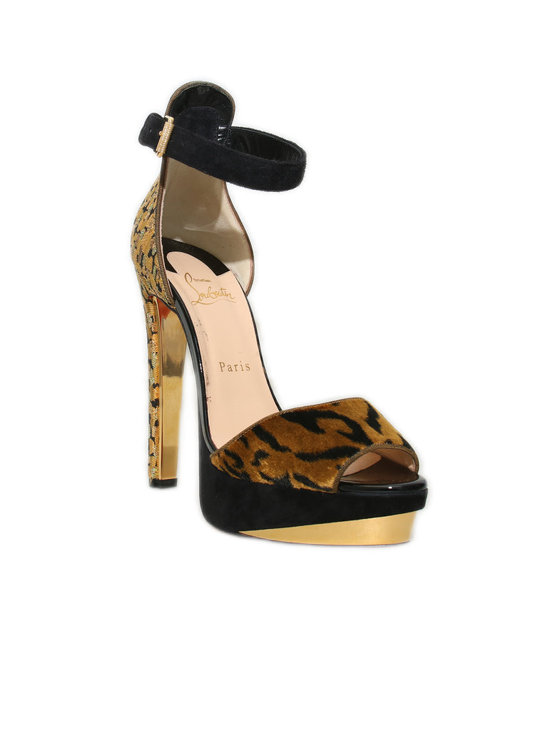 Christian Louboutin Platform Leopard Sandals