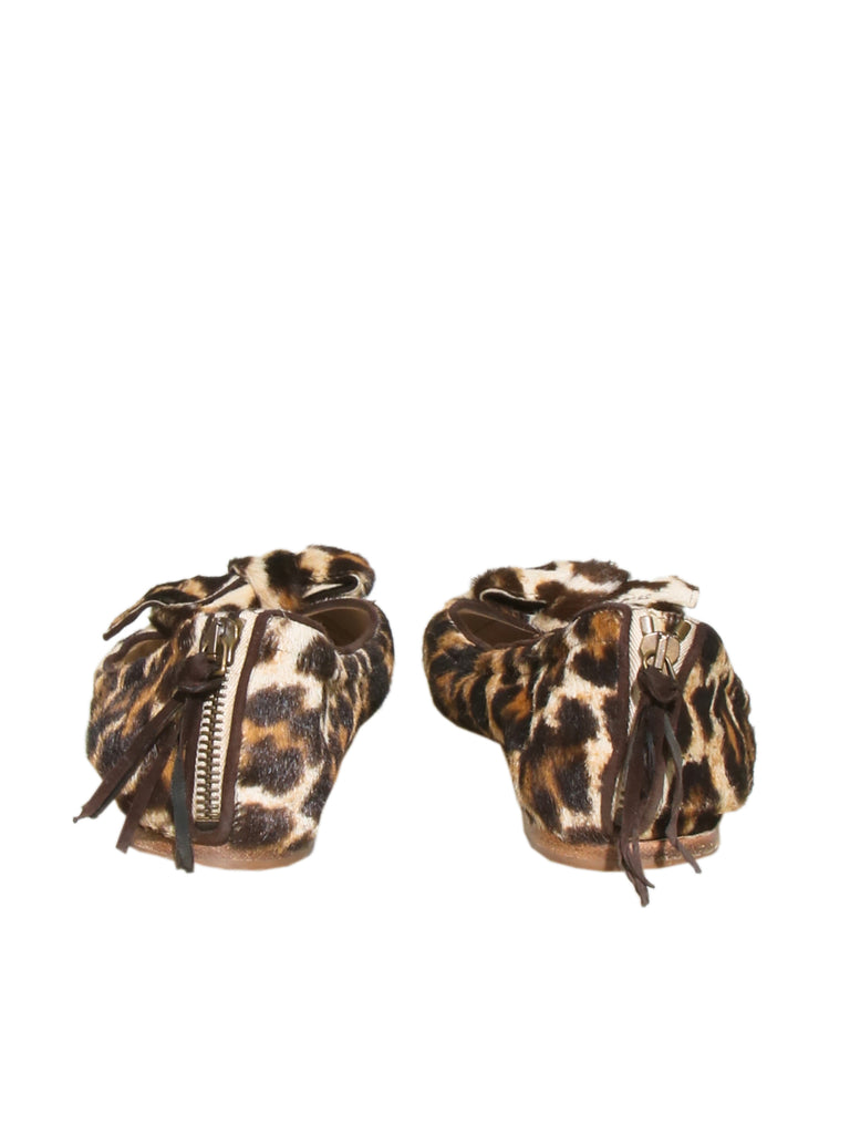 Miu Miu Leopard Ballet Flats