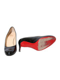 Christian Louboutin Patent Leather Round Toe Pumps