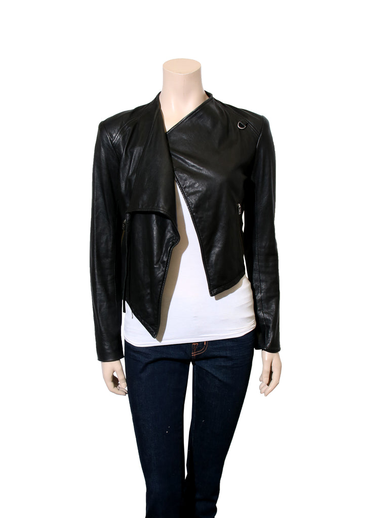 Asymmetrical Leather Jacket