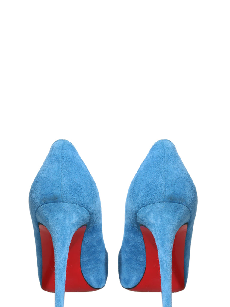 Suede Round Toe Pumps