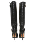 Leather Knee-High Boots