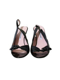 Manolo Blahnik Patent Leather Slingback Sandals