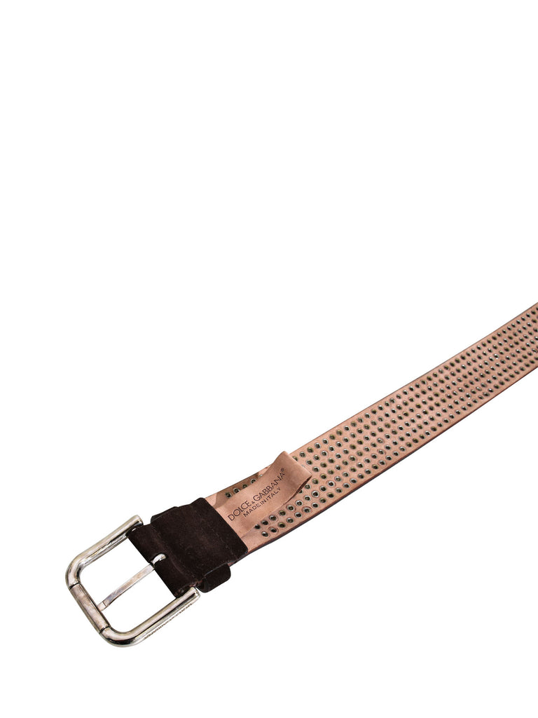 Dolce & Gabbana Studded Suede Belt