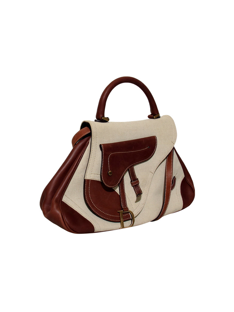 Christian Dior Saddle Top Handle Bag