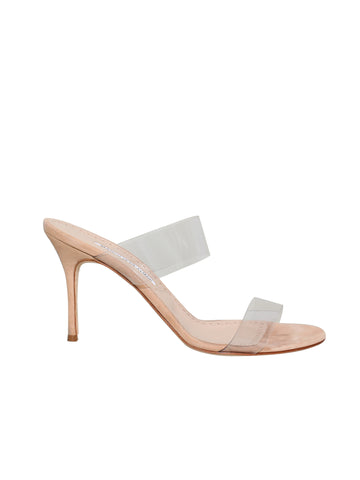 Manolo Blahnik Clear Slides