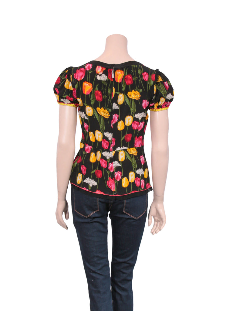 Dolce & Gabbana Floral Silk Top