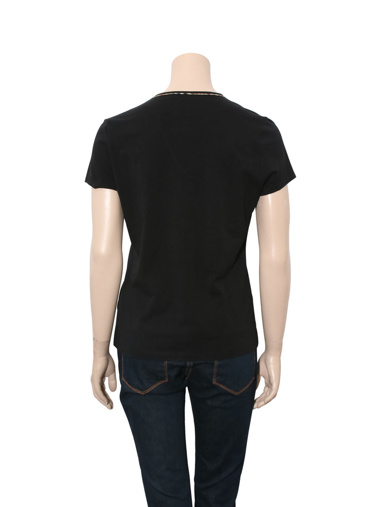 Burberry Check Trim T-Shirt