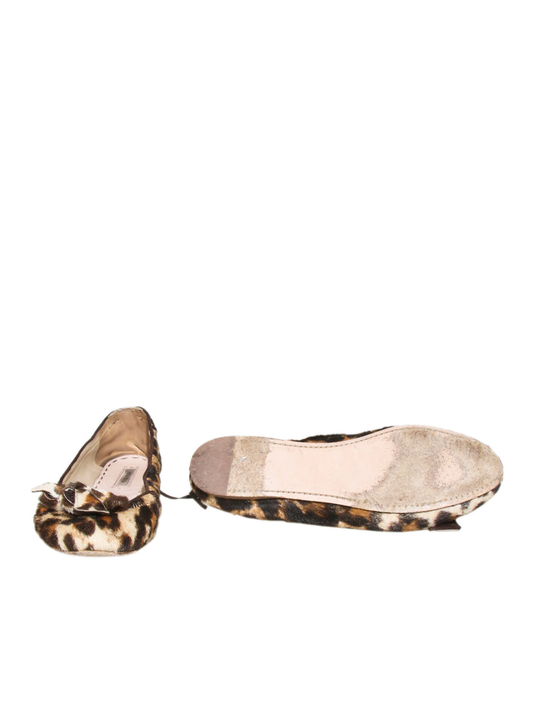 Miu Miu Leopard Ballet Flats