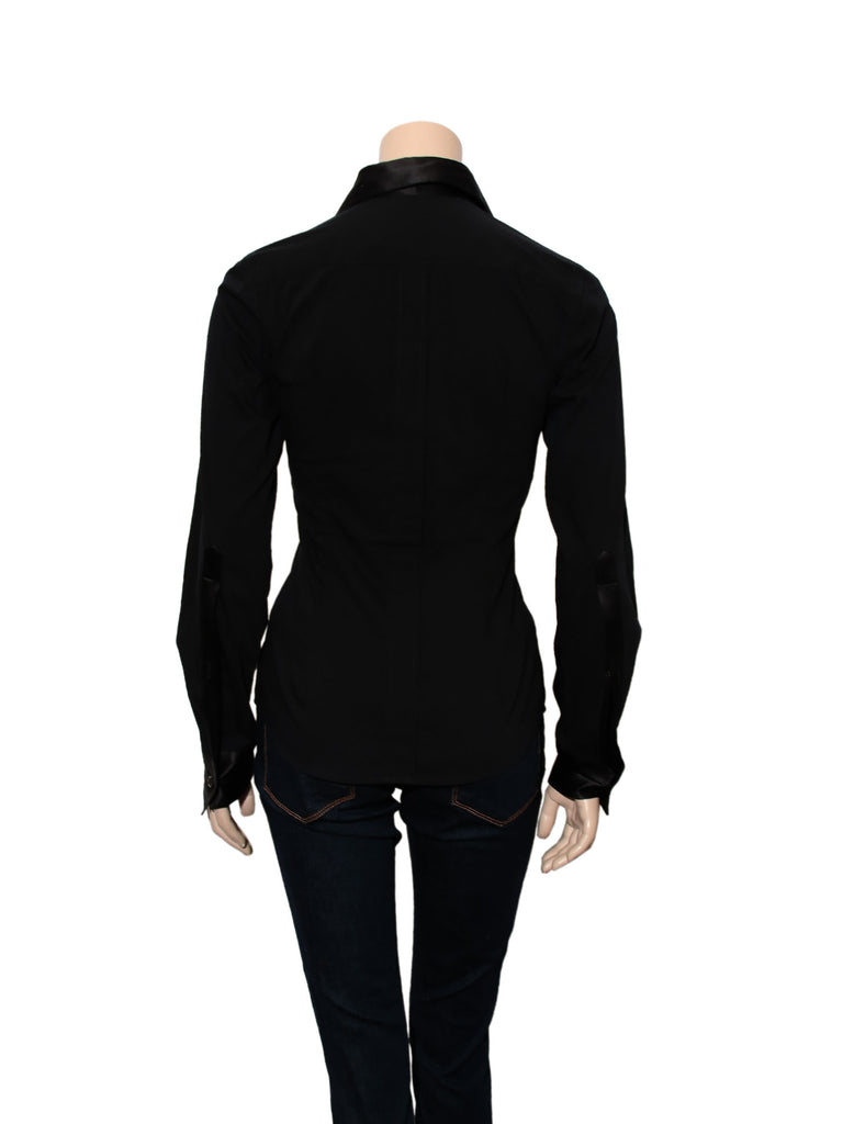 Dolce & Gabbana Silk Detail Button-Up Blouse