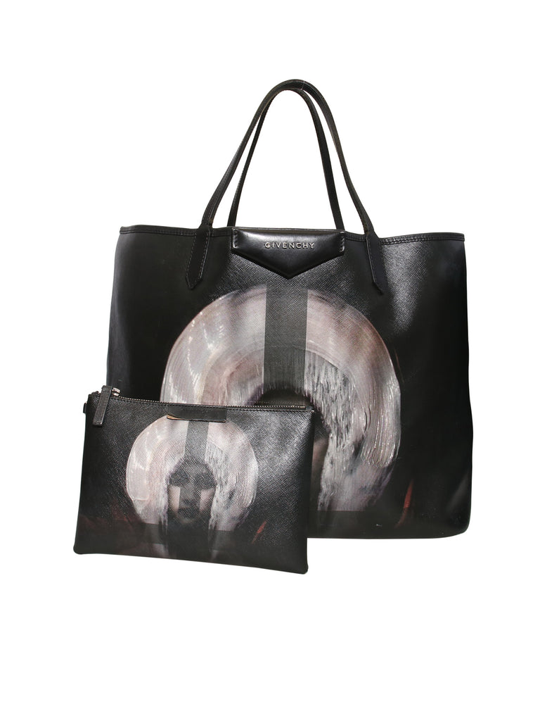 Printed Antigona Leather Tote