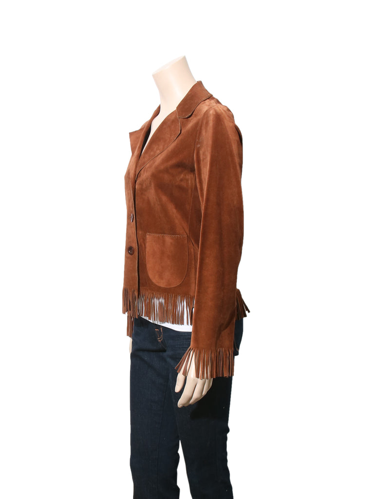 Miu Miu Suede Fringe Jacket