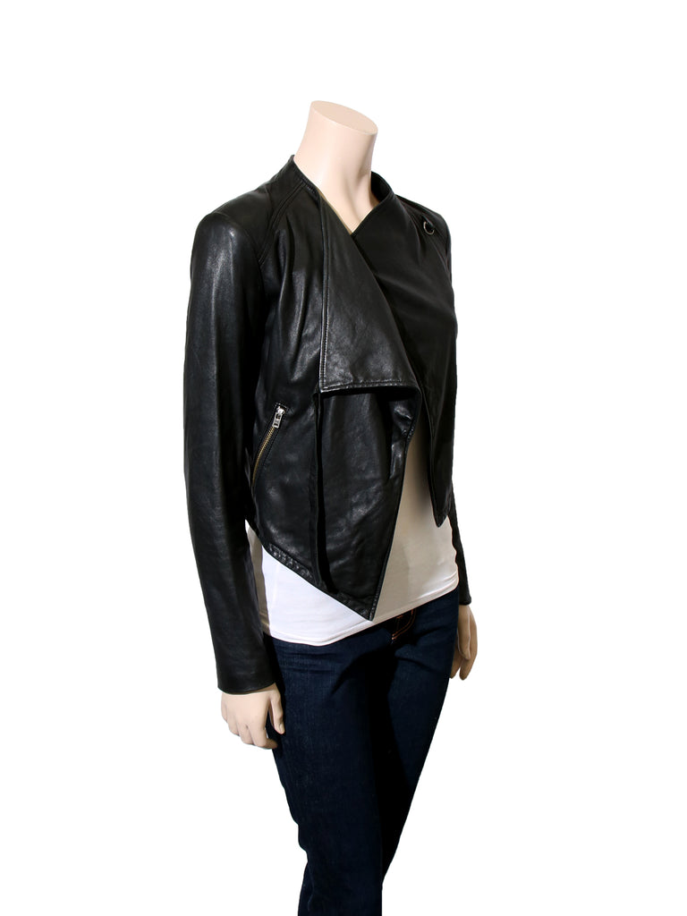 Asymmetrical Leather Jacket