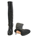 Leather Knee-High Boots