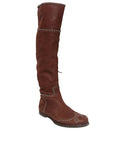 Miu Miu Leather Flat Studded Boots