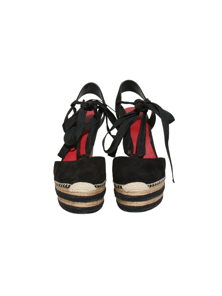 Gucci Suede Wedge Espadrilles