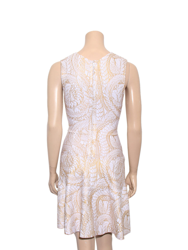 Issa Metallic Print Dress