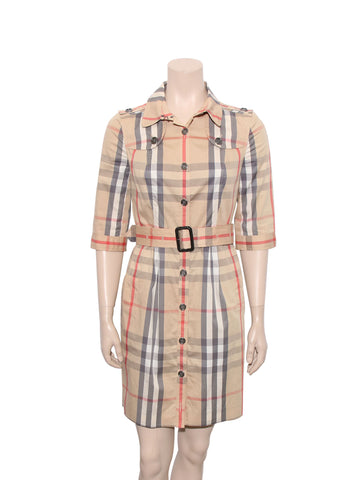 Burberry Check Shirt Dress