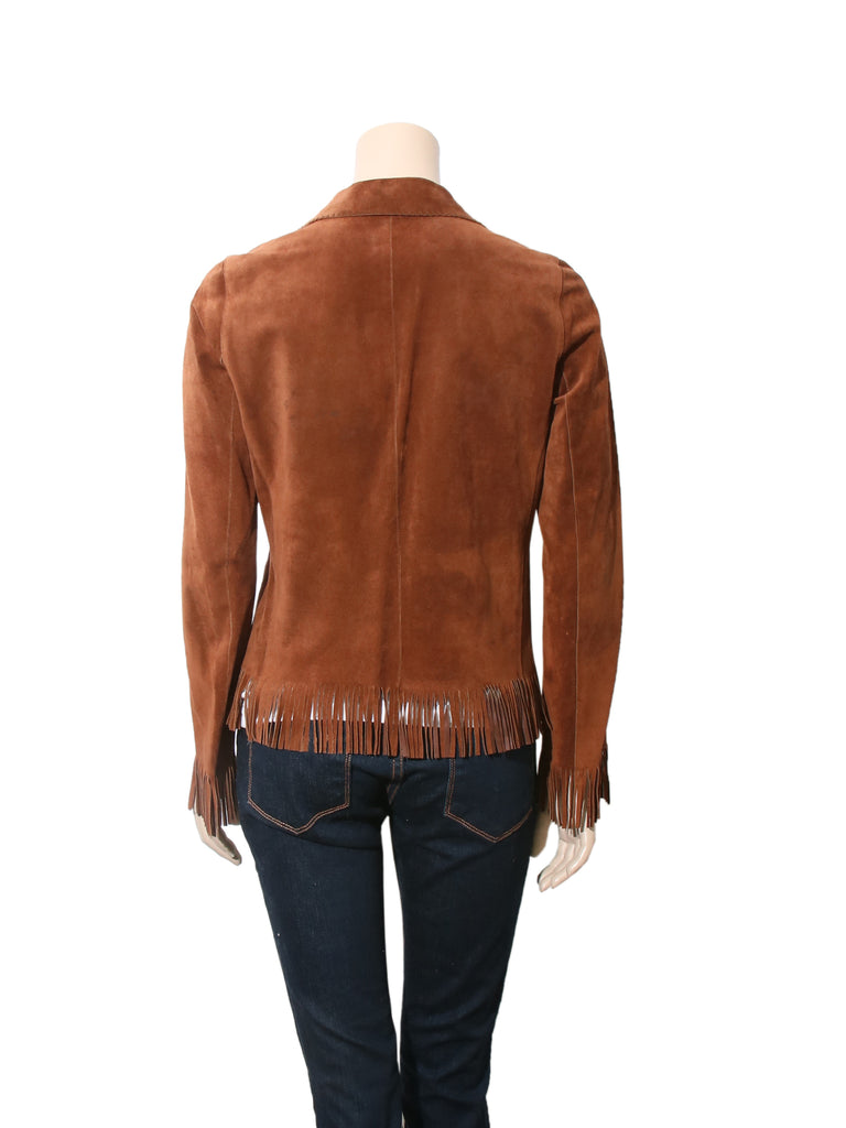Miu Miu Suede Fringe Jacket