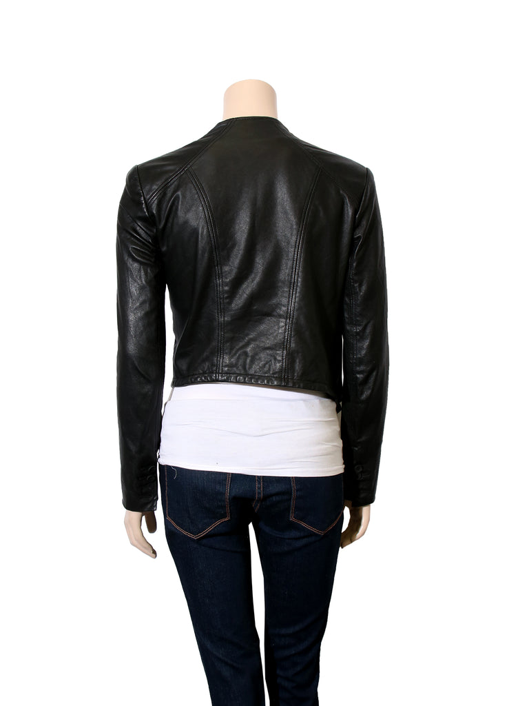 Asymmetrical Leather Jacket