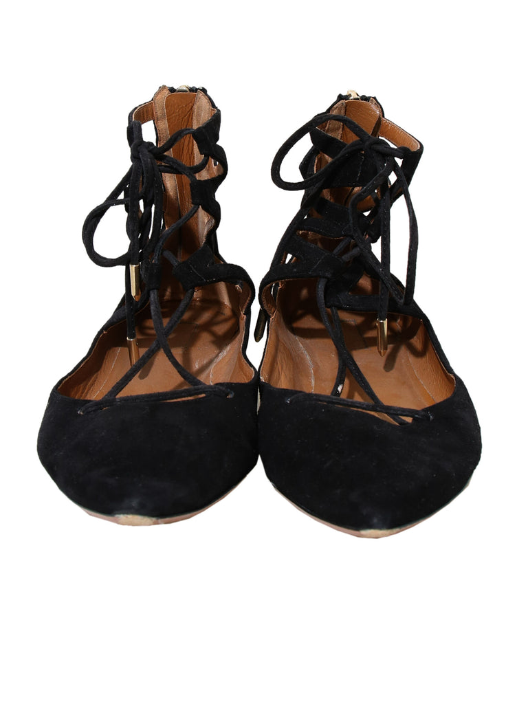 Aquazzura Belgravia Suede Flats
