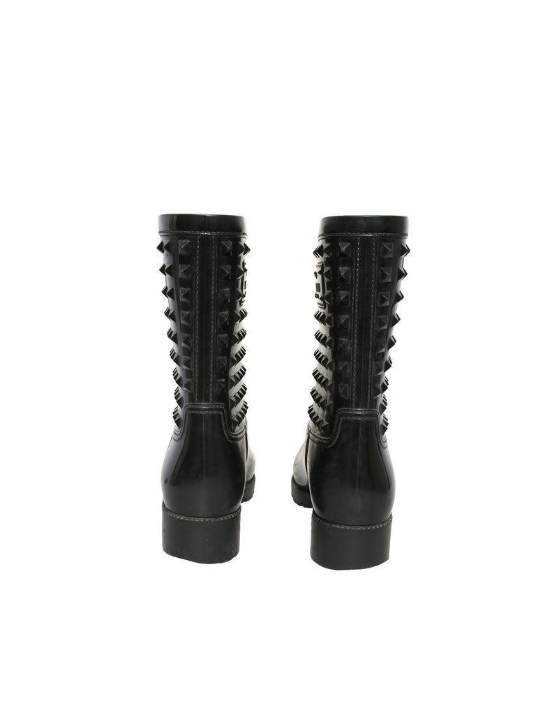 Valentino Rockstud Rubber Rain Boots