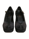 Suede Mary Jane Pumps