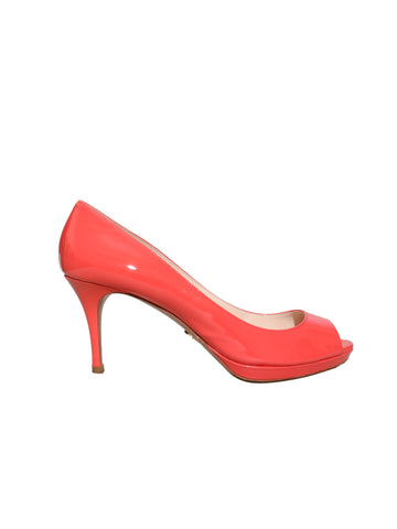 Patent Peep-Toe Sandals