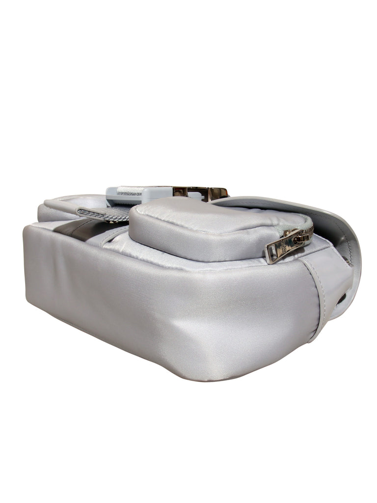 Tessuto Spazzolato-Trimmed Cross Body Bag