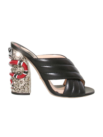 Gucci Webby Leather Sandals