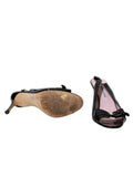 Manolo Blahnik Patent Leather Slingback Sandals