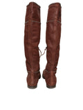 Miu Miu Leather Flat Studded Boots