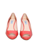 Patent Peep-Toe Sandals