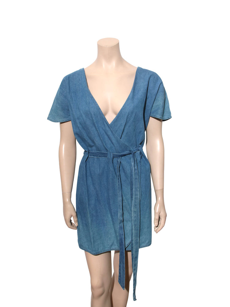 Tularosa Denim Wrap Dress