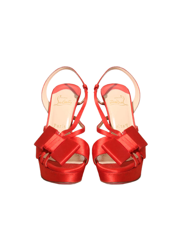 Bow Accent Slingback Sandals