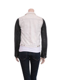 Rag & Bone Leather Trimmed Denim Jacket